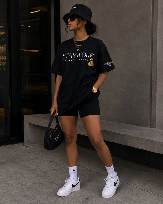 Stay Woke Tee ( Black )