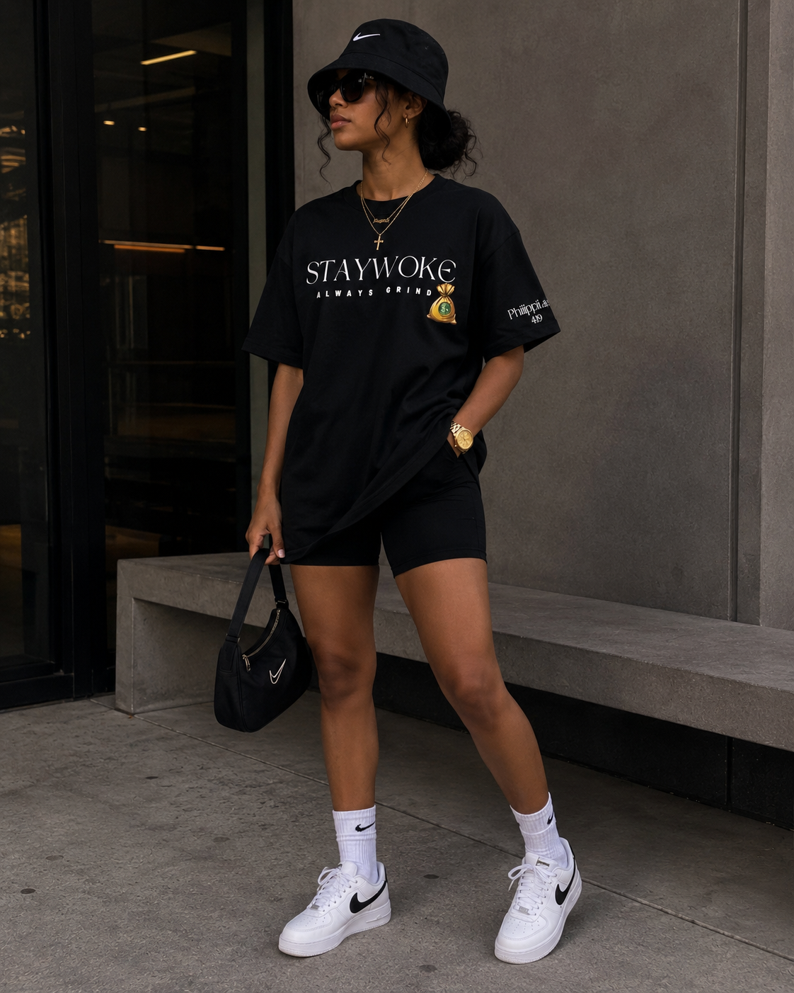 Stay Woke  Tee ( Black  )