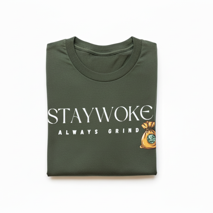 Stay Woke Tee ( Green )