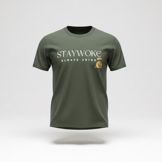 Stay Woke Tee ( Green )