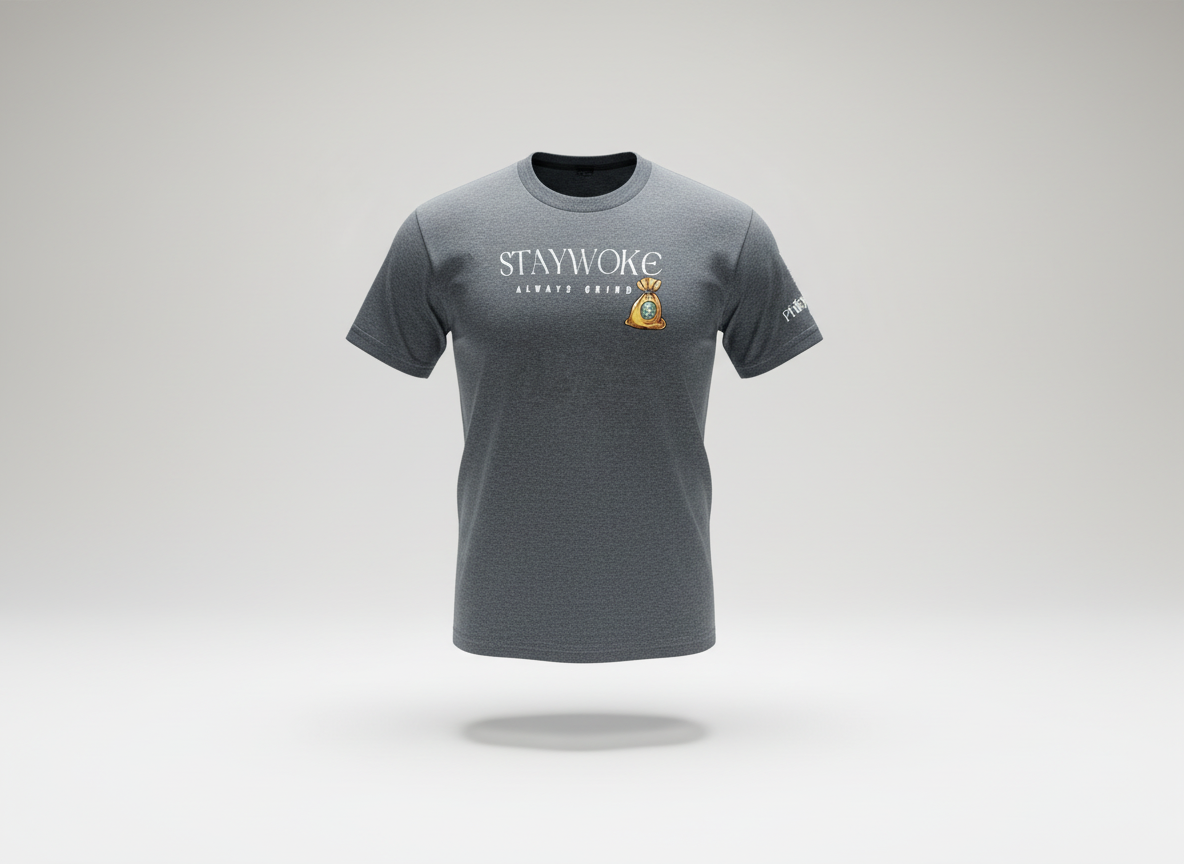 Stay Woke Tee ( Heather Gray )