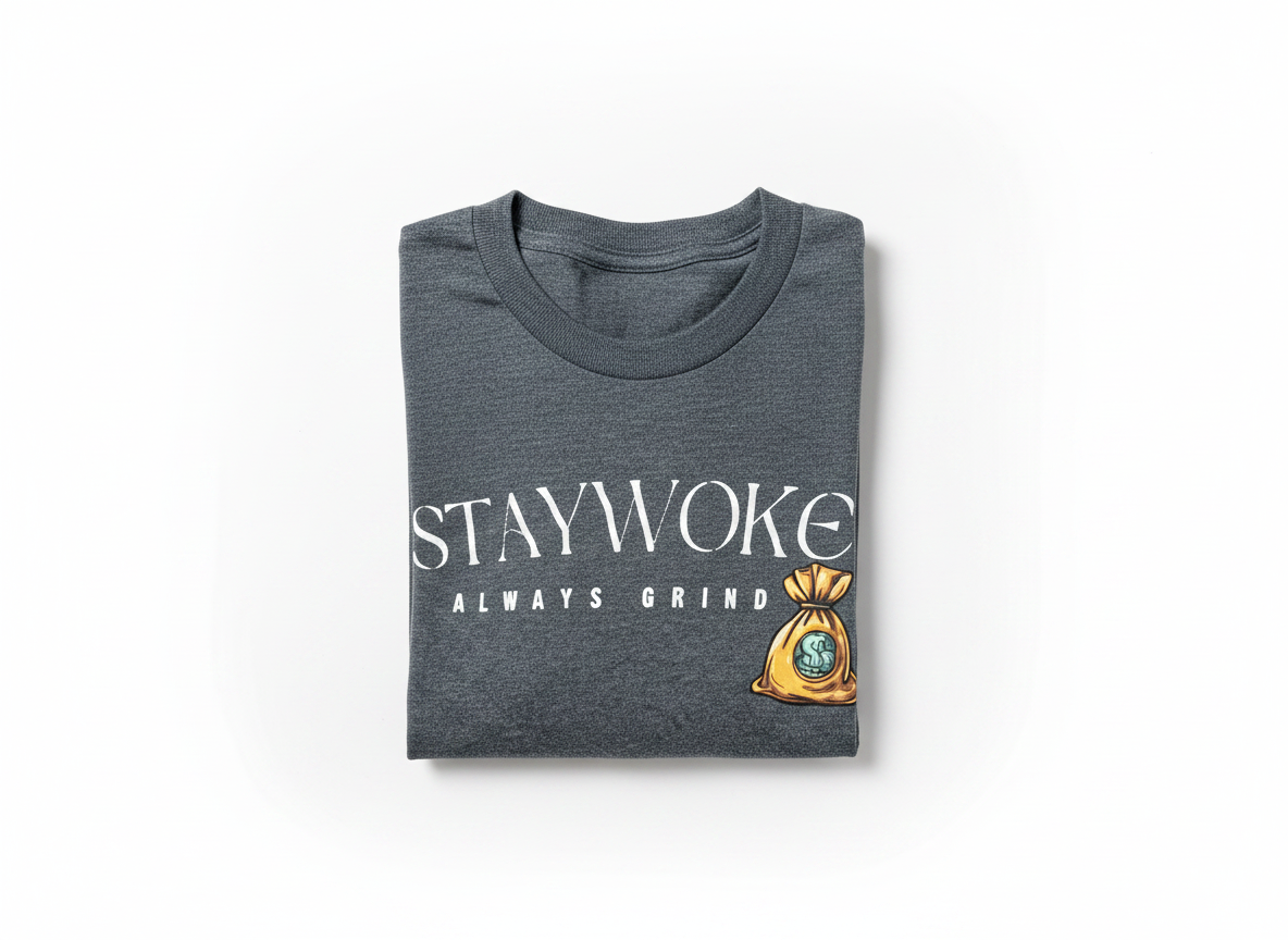 Stay Woke Tee ( Heather Gray )