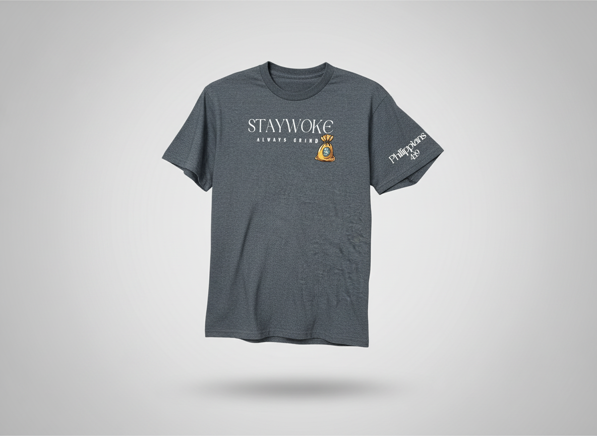 Stay Woke Tee ( Heather Gray )