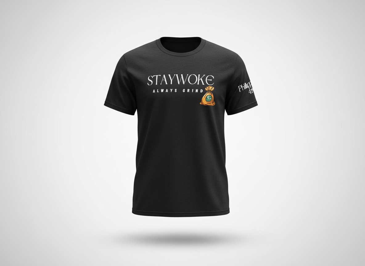 Stay Woke  Tee ( Black  )