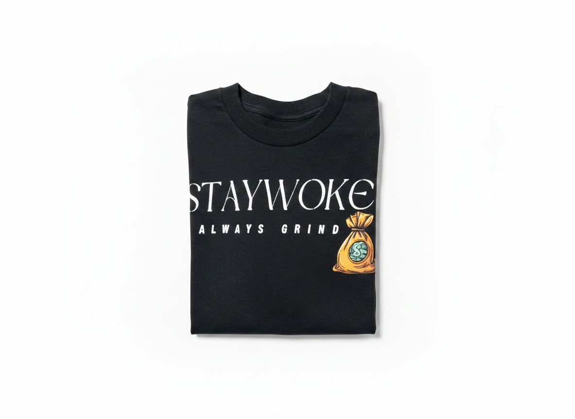 Stay Woke  Tee ( Black  )