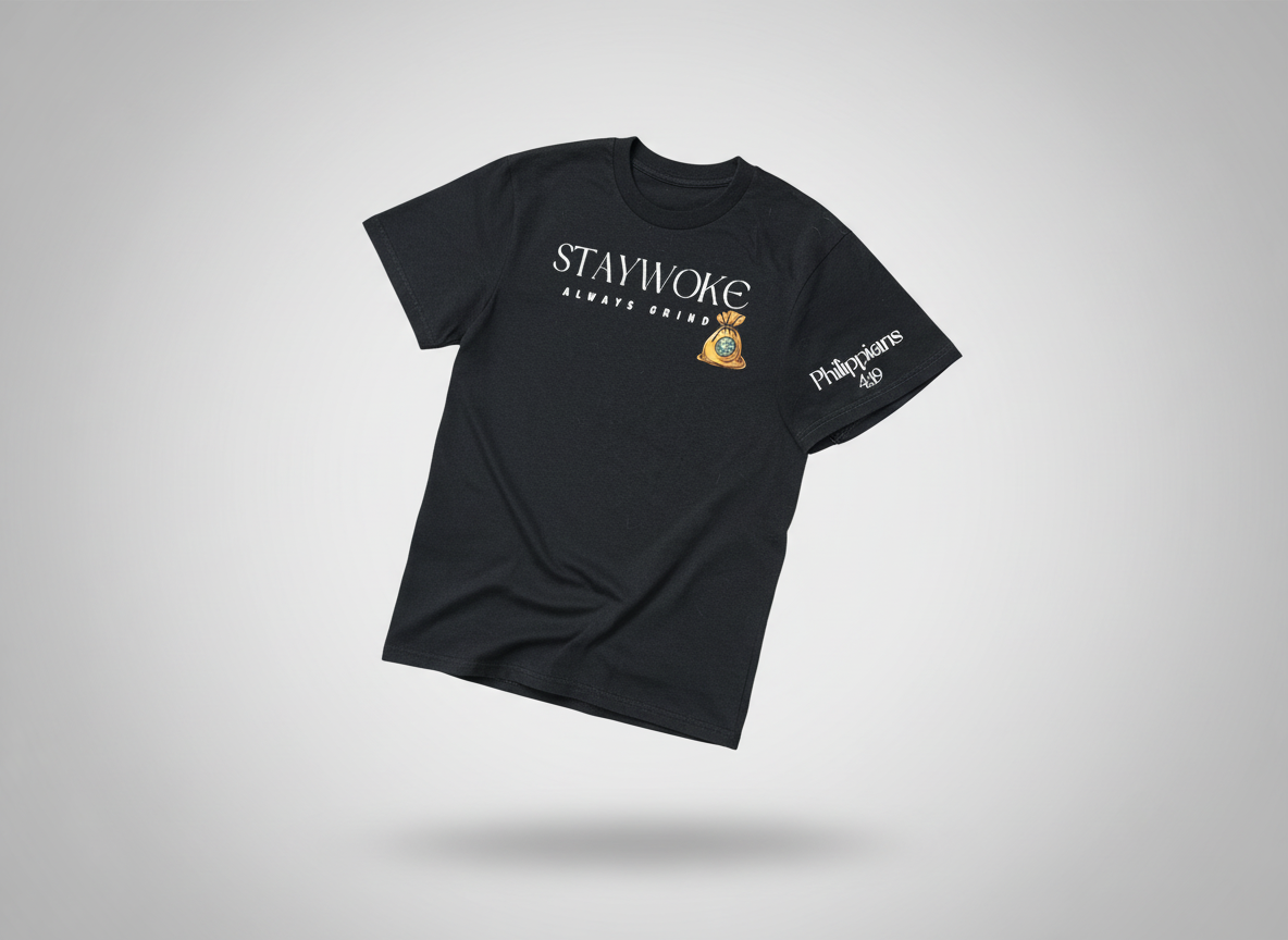 Stay Woke  Tee ( Black  )