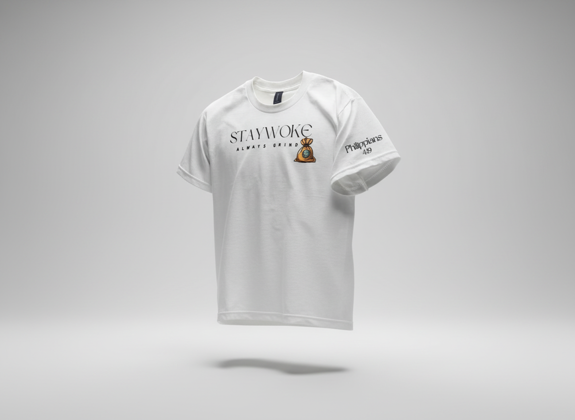 Stay Woke  Tee ( White  )